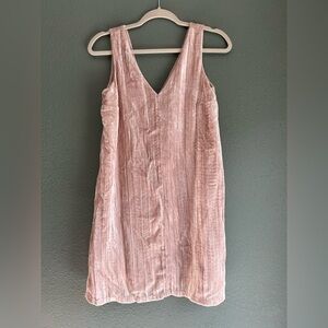 Gorgeous Loft Pink Crushed Velvet Dress